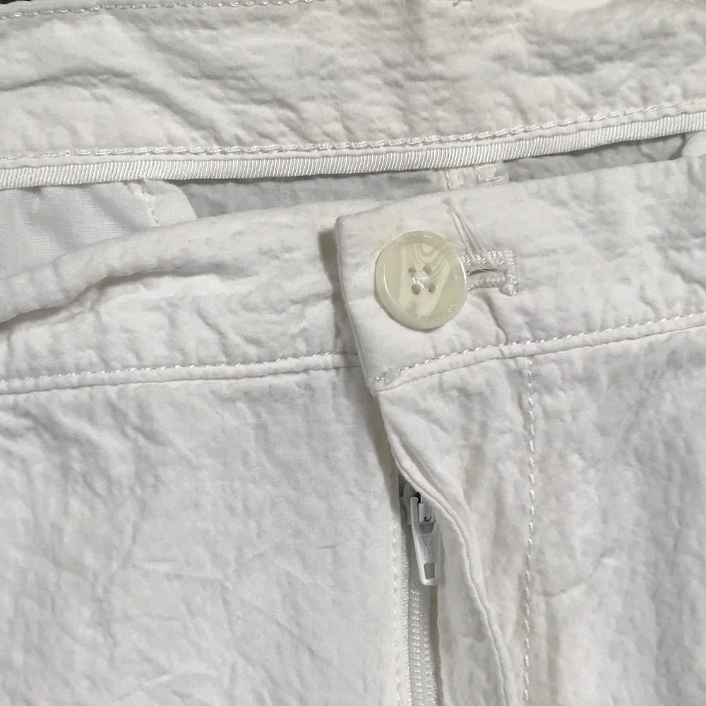 Calvin Klein Shorts Mens 36 White Slim Fit Textured Seersucker Casual Summer